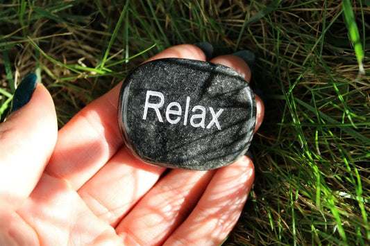 Petit galet plat RELAX - Aurore Lune