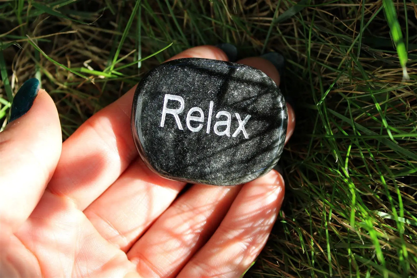 Petit galet plat RELAX - Aurore Lune