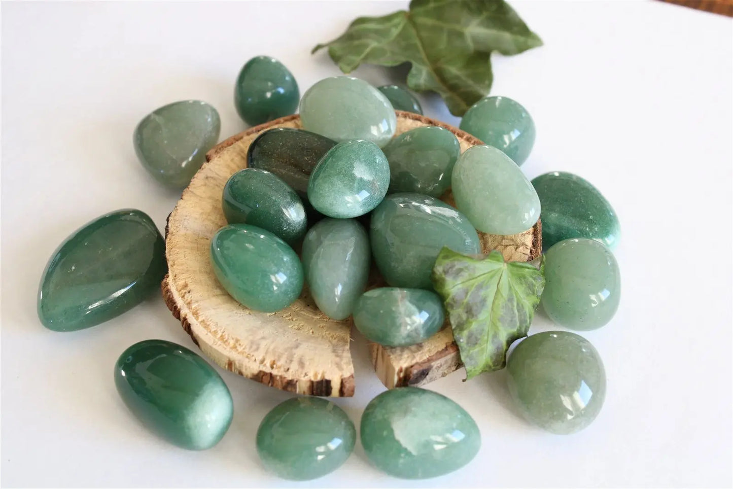 Pierre roulée en aventurine verte - Aurore Lune