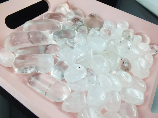 Pierre roulée en cristal de roche - Aurore Lune