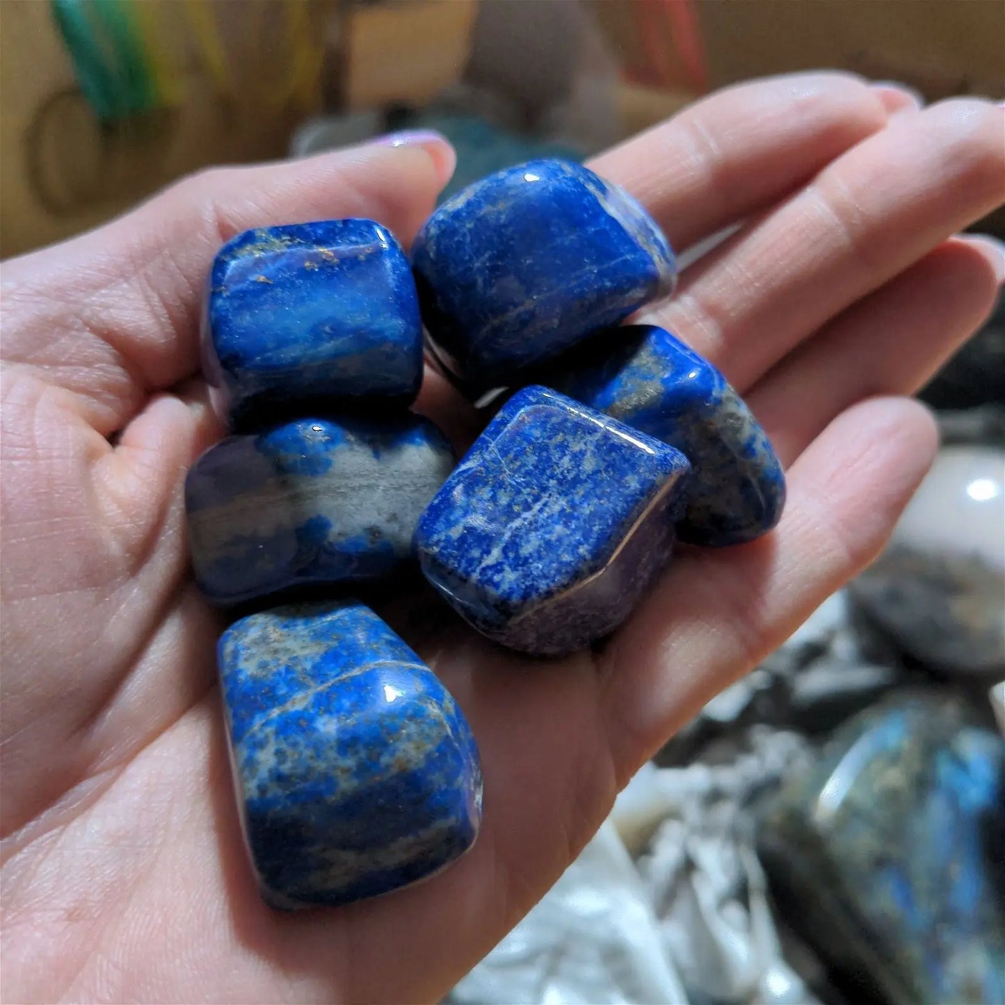 Pierre roulée en lapis lazuli TAILLE AU CHOIX - Aurore Lune