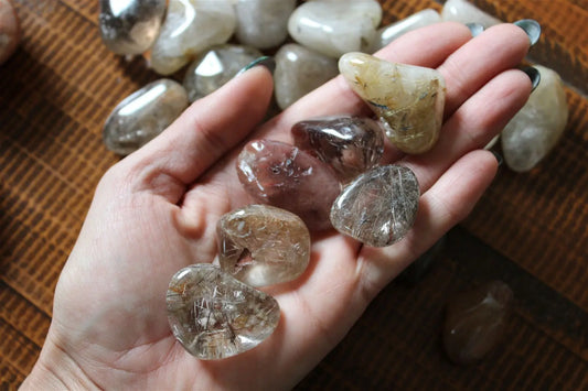 Pierre roulée quartz rutilé - Aurore Lune