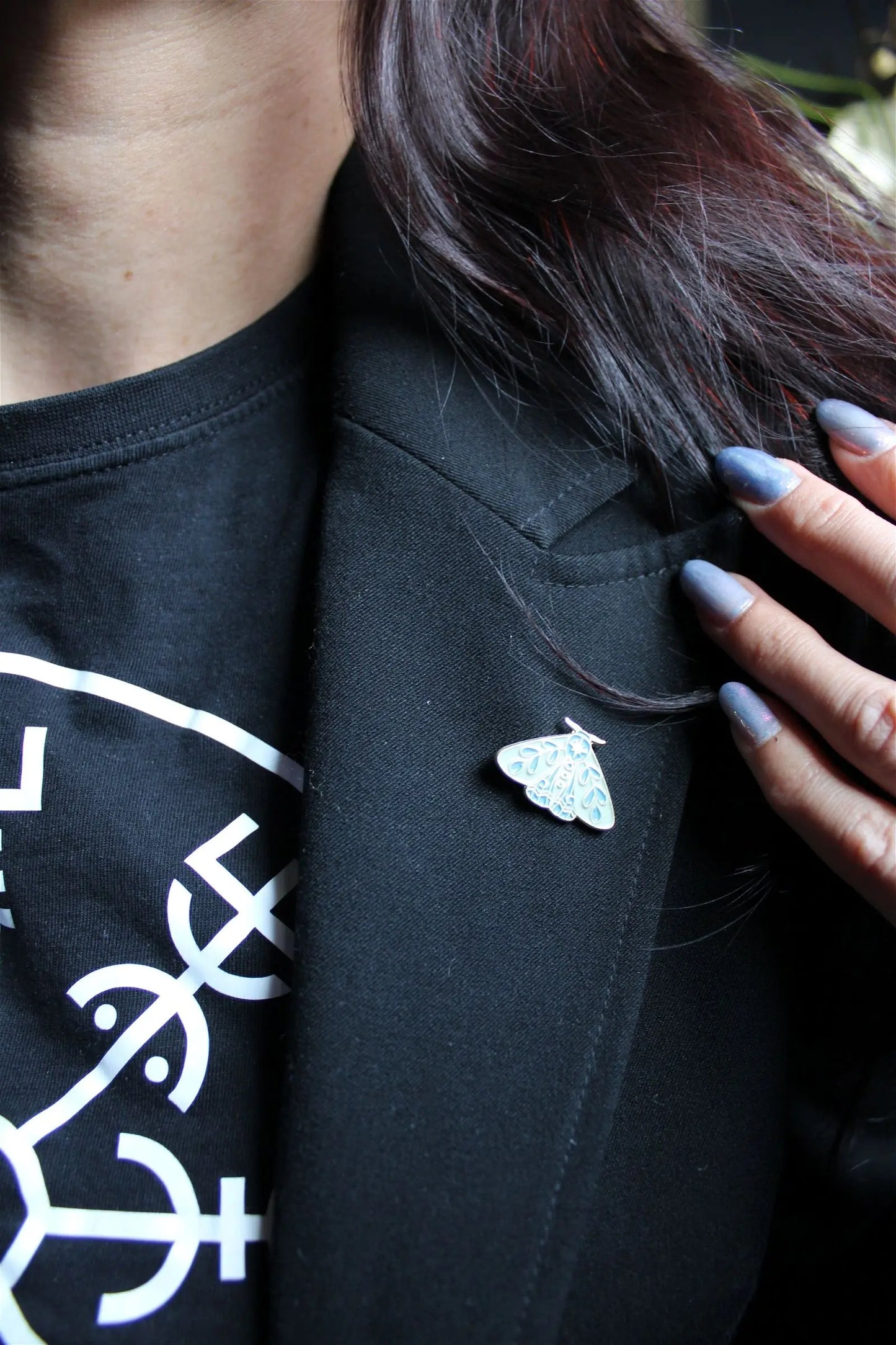 Pin's papillon - Aurore Lune