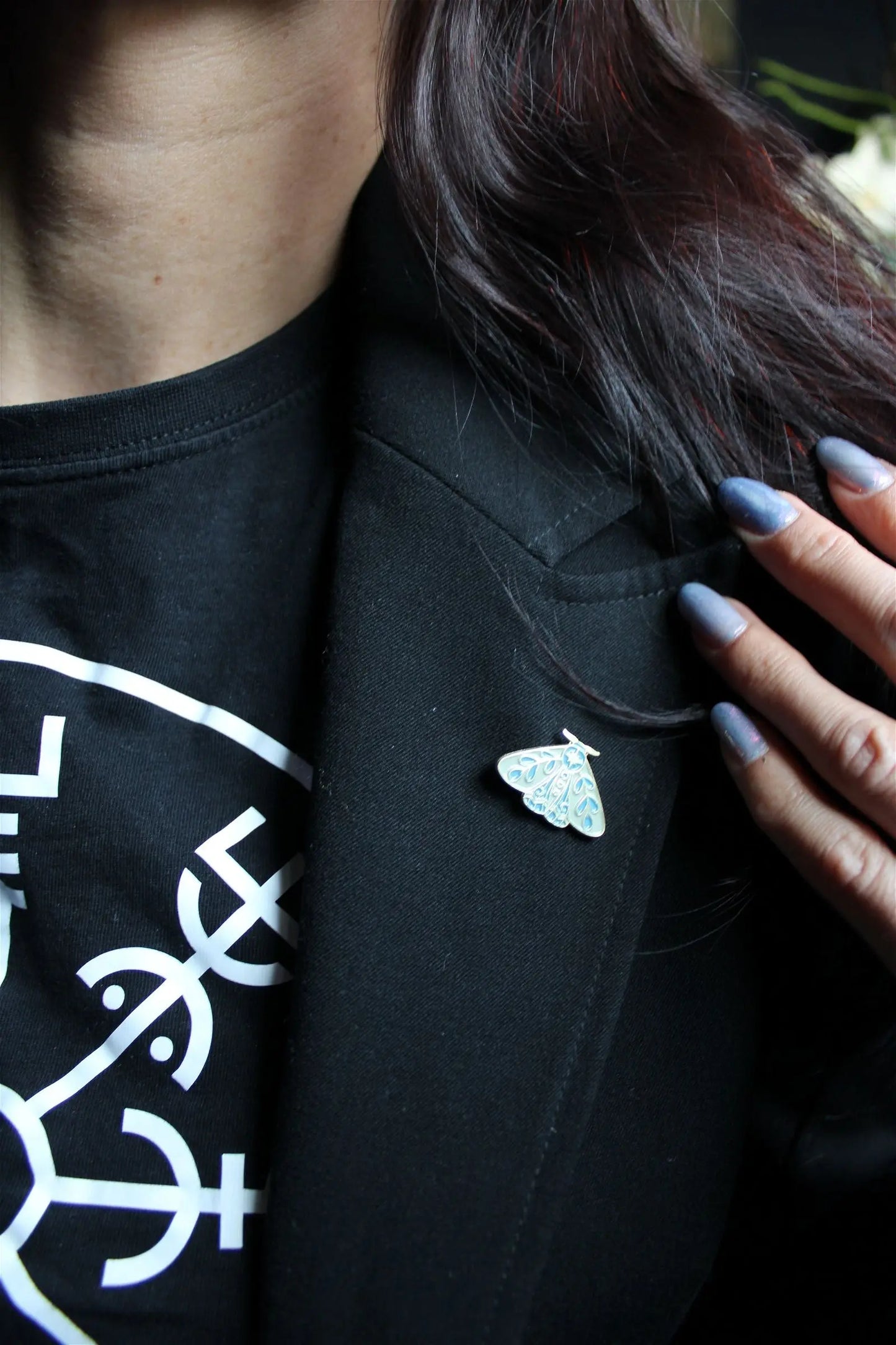 Pin's papillon - Aurore Lune