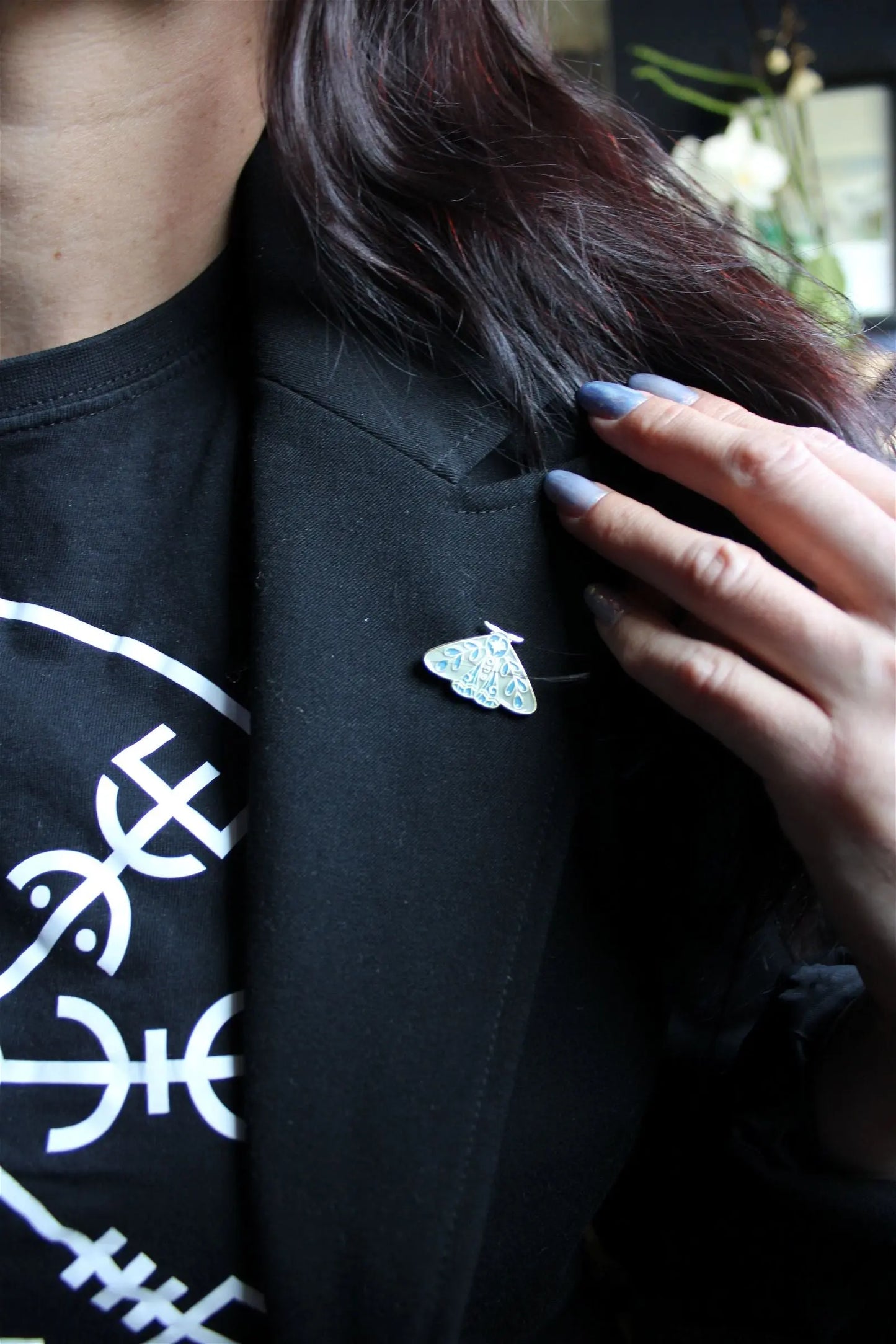 Pin's papillon - Aurore Lune