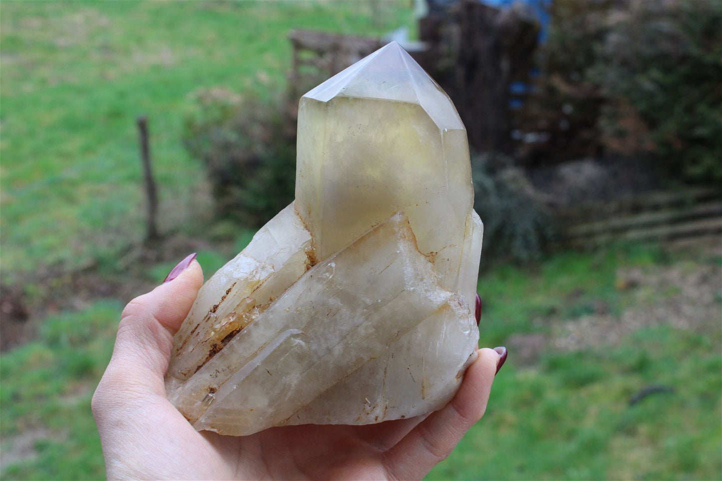 Pointe de citrine 986 grammes - Aurore Lune