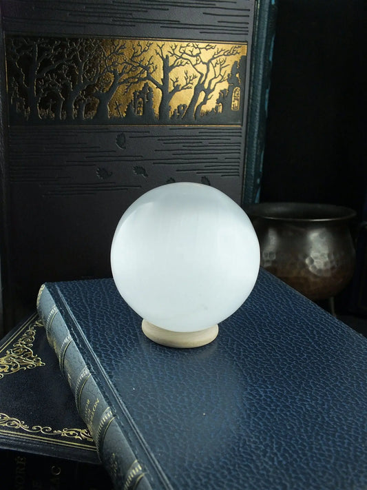 Sphère 5 - 6.5 cm en sélénite COLIS - Aurore Lune