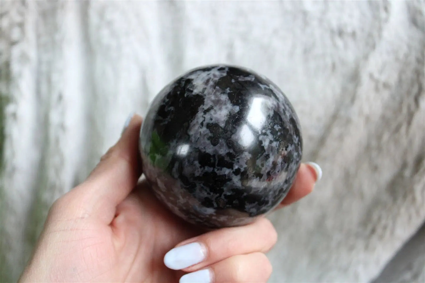 Sphère de gabbro ou lunélite * COLIS* #3 - Aurore Lune