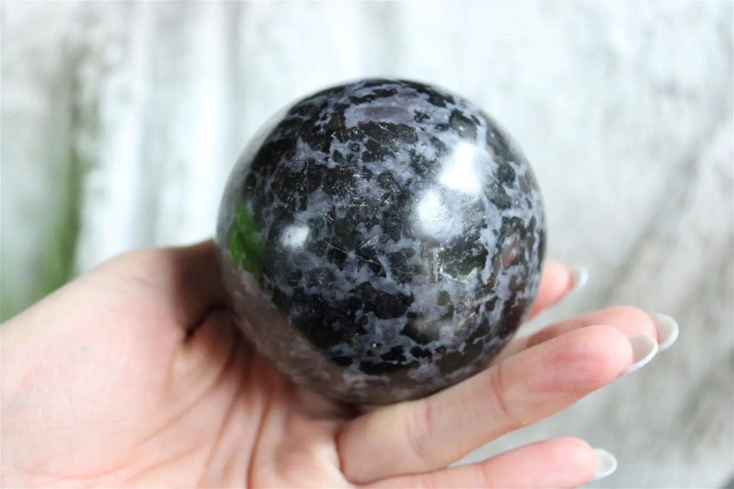 Sphère de gabbro ou lunélite * COLIS* #3 - Aurore Lune