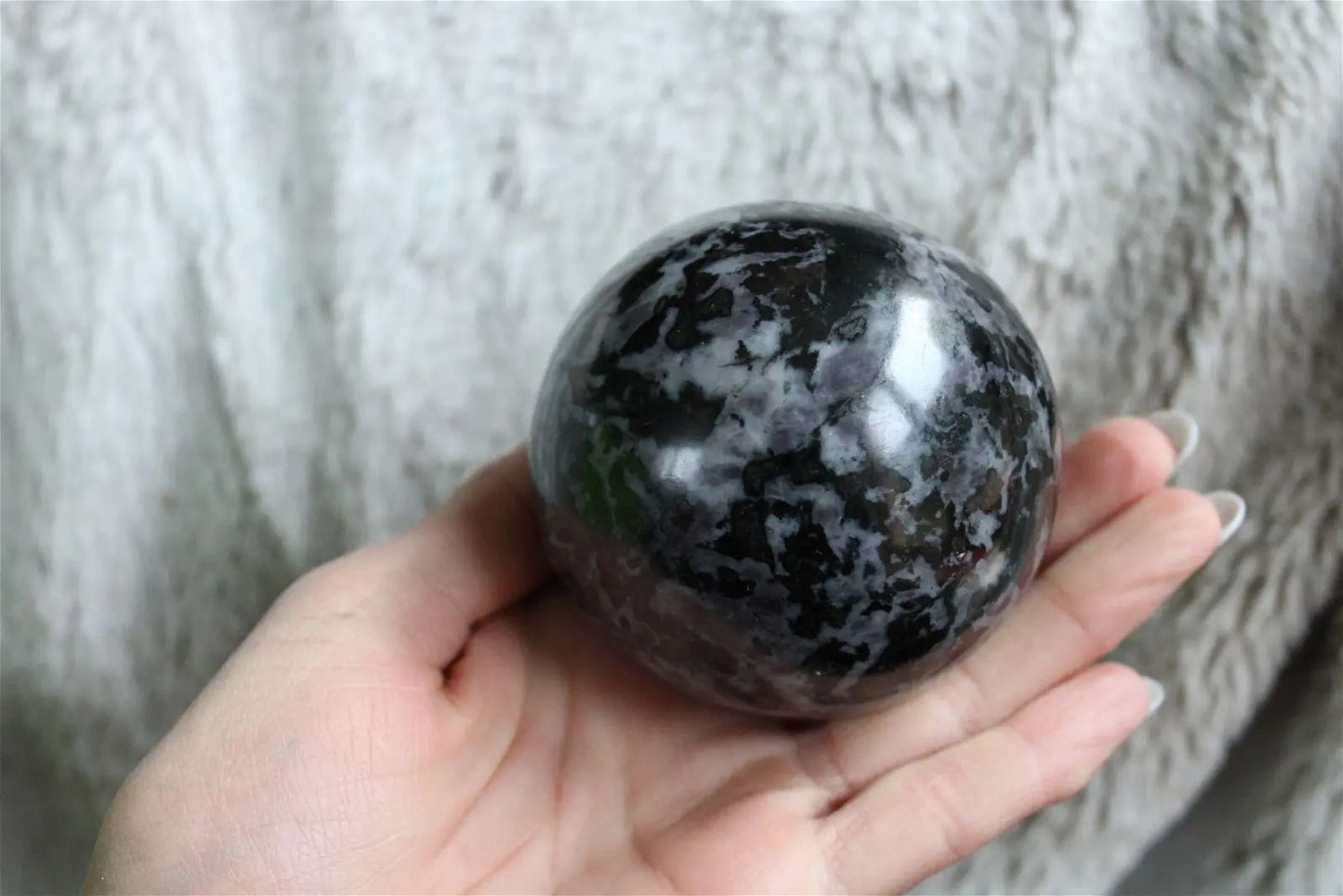 Sphère de gabbro ou lunélite * COLIS* #3 - Aurore Lune