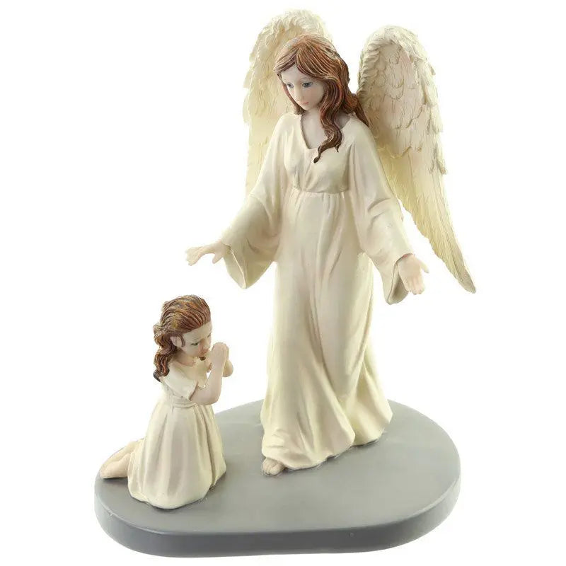Statue Ange Gardien Céleste par Natasha Faulkner-Mère Divine - Aurore Lune