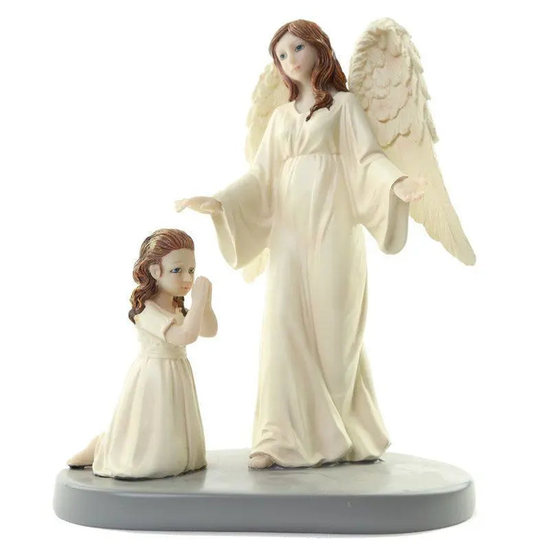 Statue Ange Gardien Céleste par Natasha Faulkner-Mère Divine - Aurore Lune