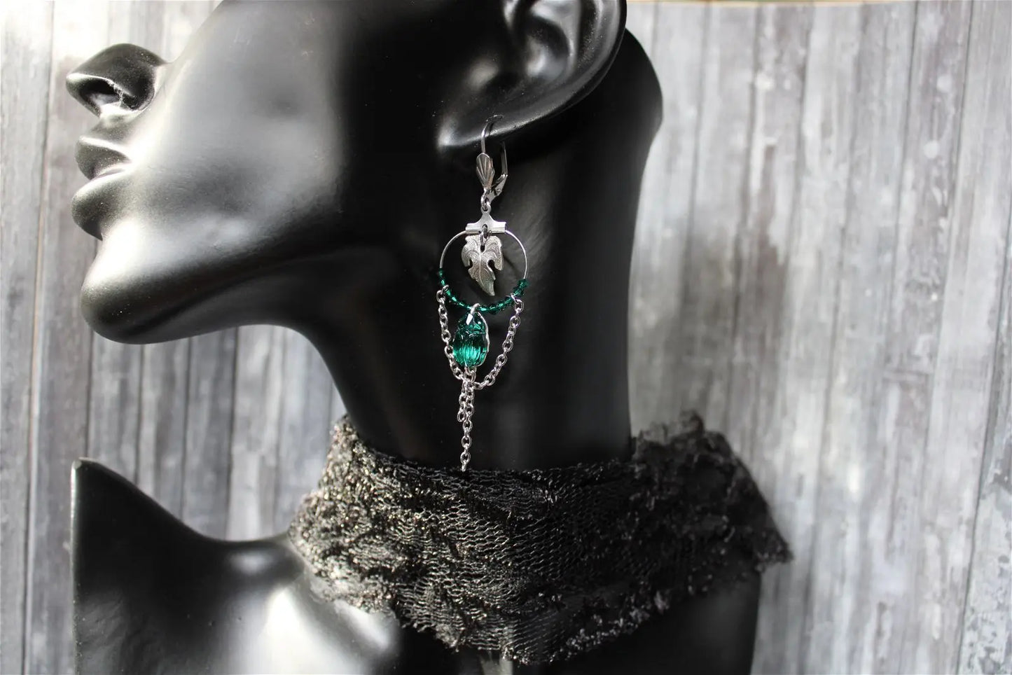 Swarovski boucles d'oreilles scarabées * UNIQUES * - Aurore Lune