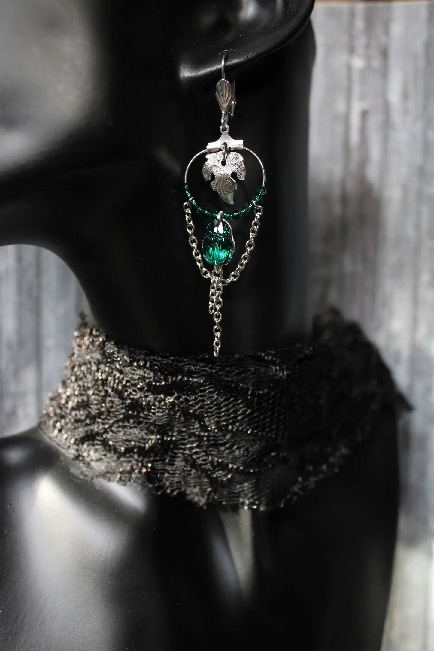Swarovski boucles d'oreilles scarabées * UNIQUES * - Aurore Lune