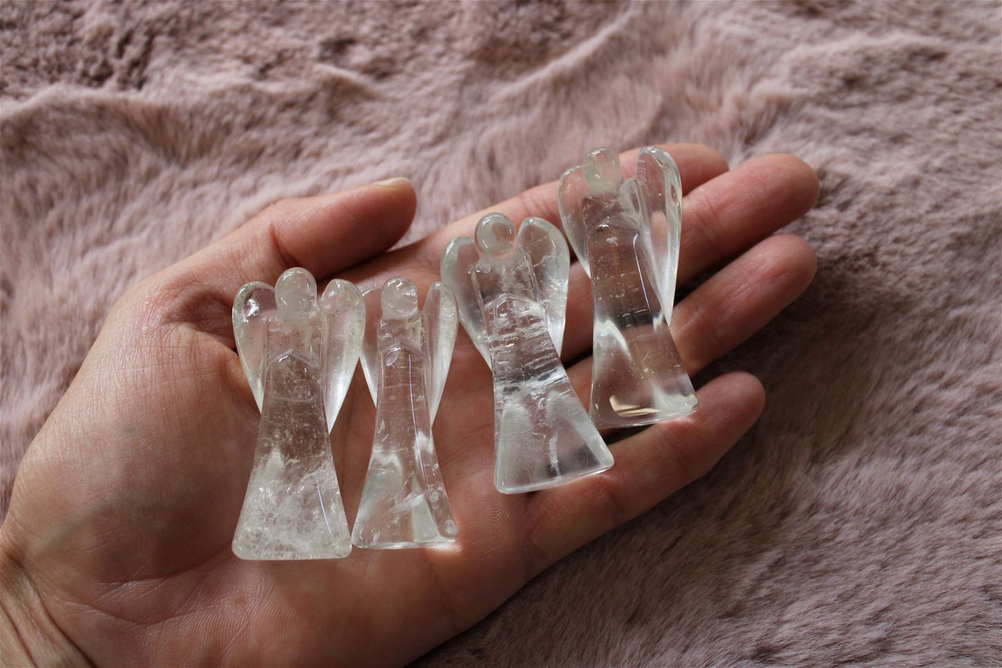 Un ange en cristal de roche 5 - 6 cm - Aurore Lune