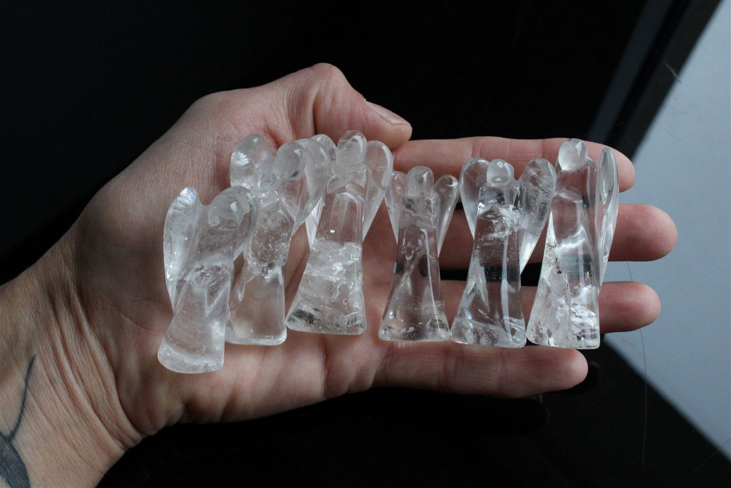 Un ange en cristal de roche 5 - 6 cm - Aurore Lune