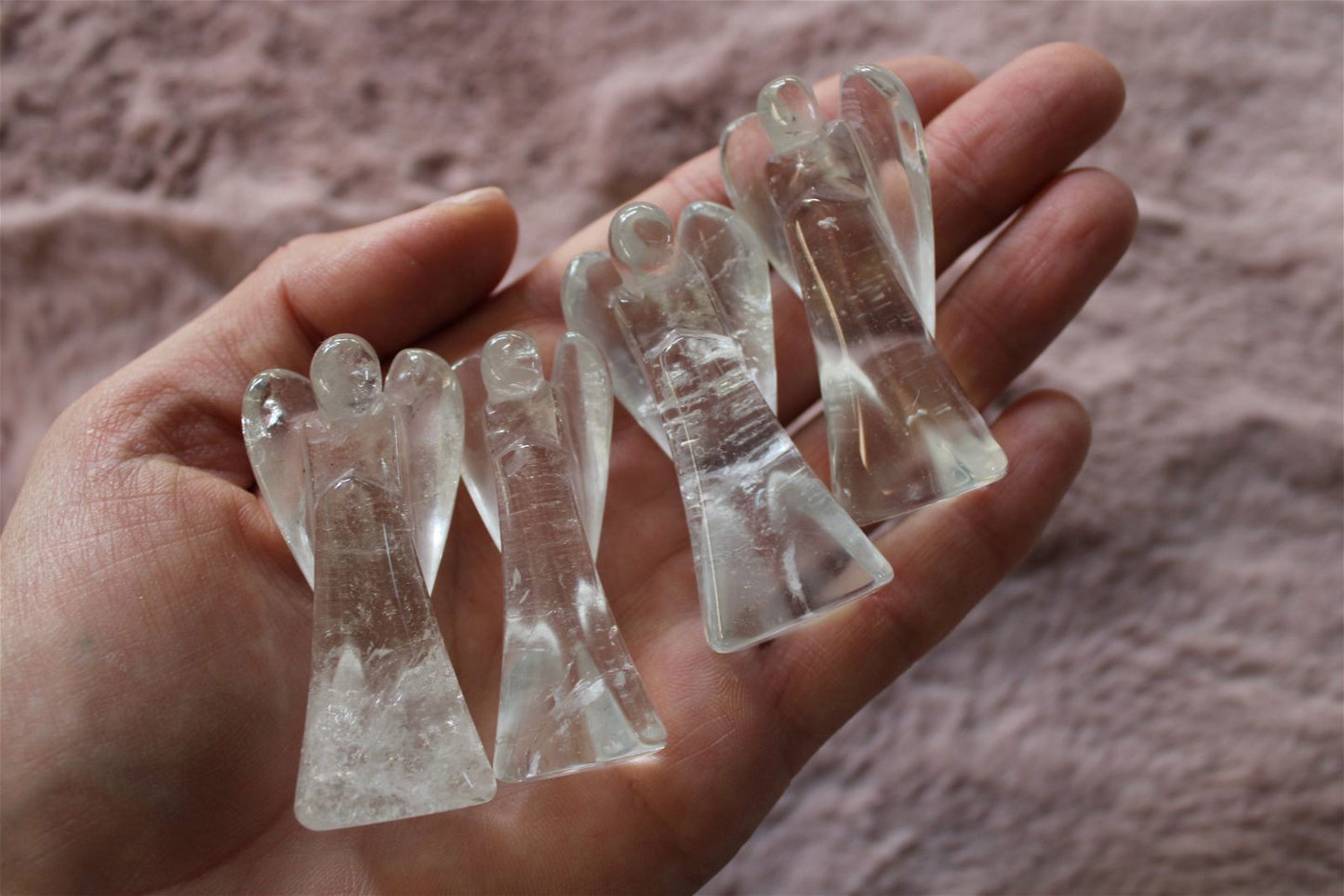 Un ange en cristal de roche 5 - 6 cm - Aurore Lune