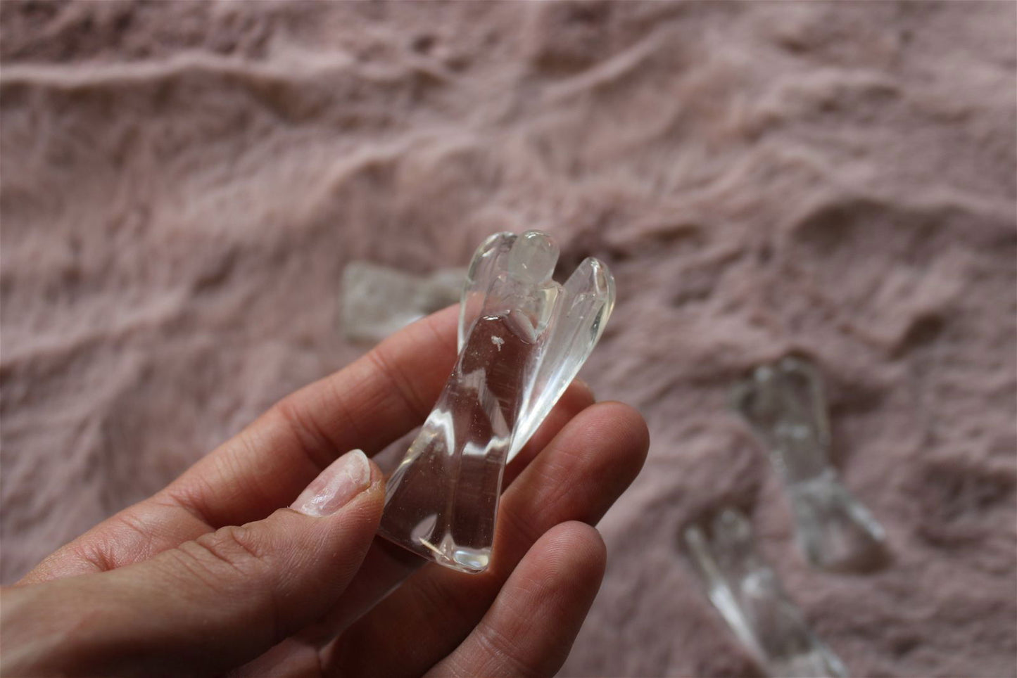 Un ange en cristal de roche 5 - 6 cm - Aurore Lune