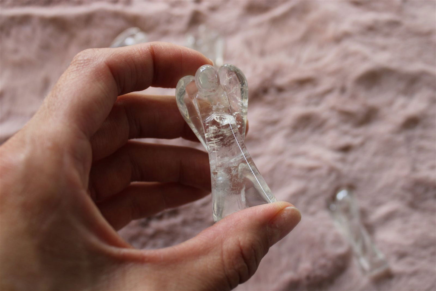 Un ange en cristal de roche 5 - 6 cm - Aurore Lune