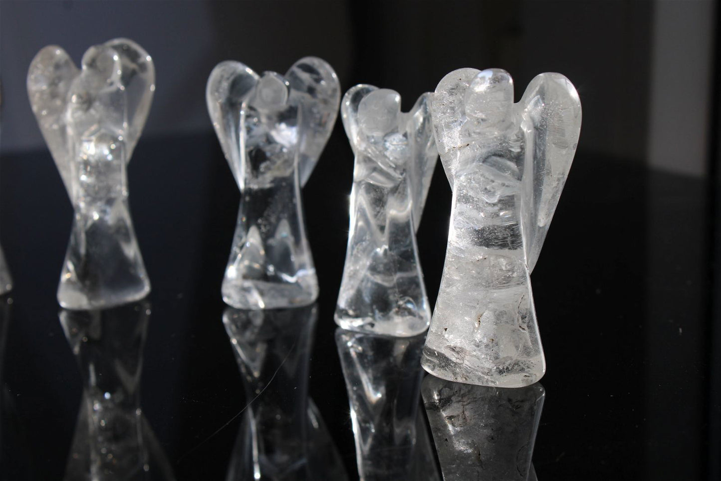 Un ange en cristal de roche 5 - 6 cm - Aurore Lune