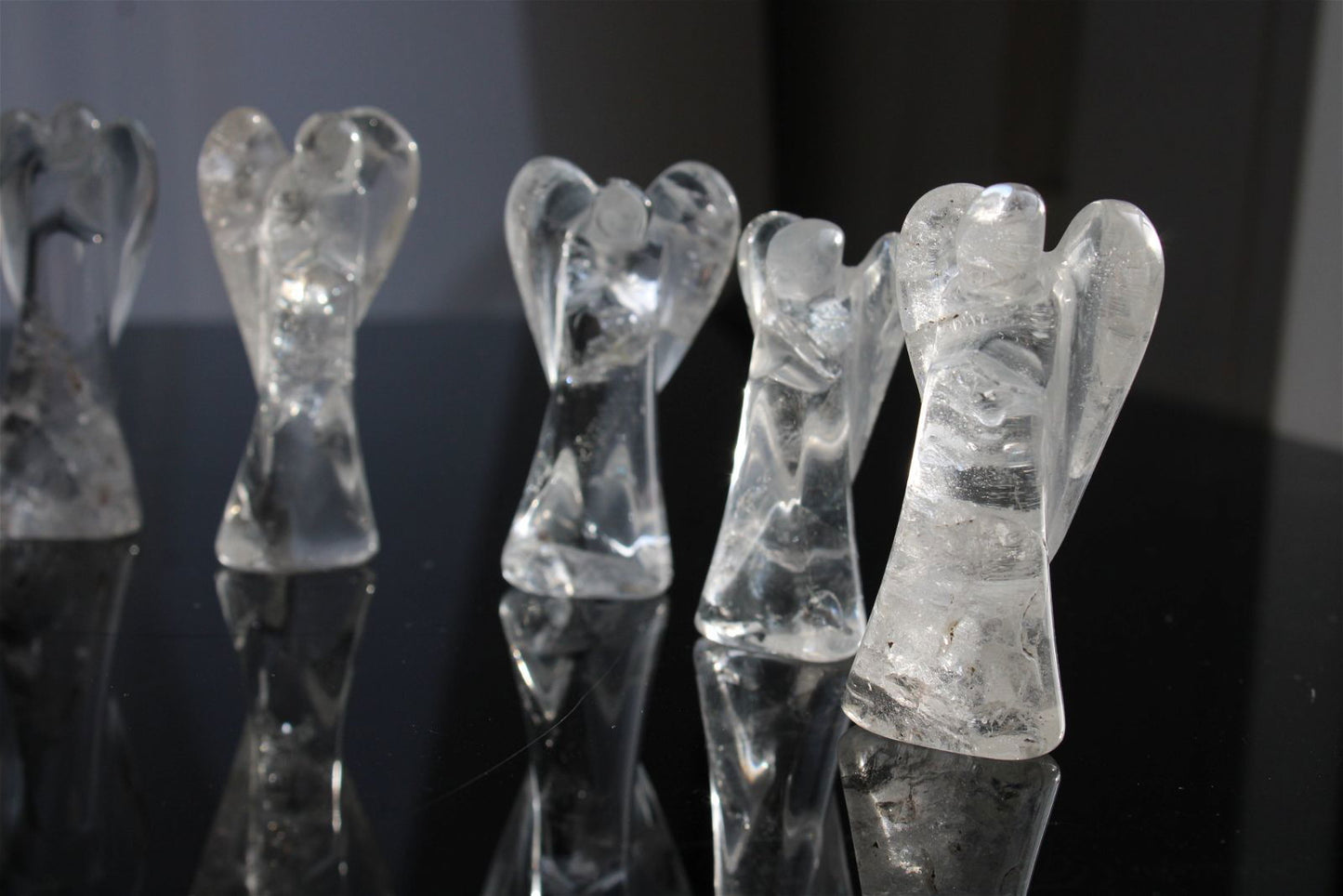 Un ange en cristal de roche 5 - 6 cm - Aurore Lune