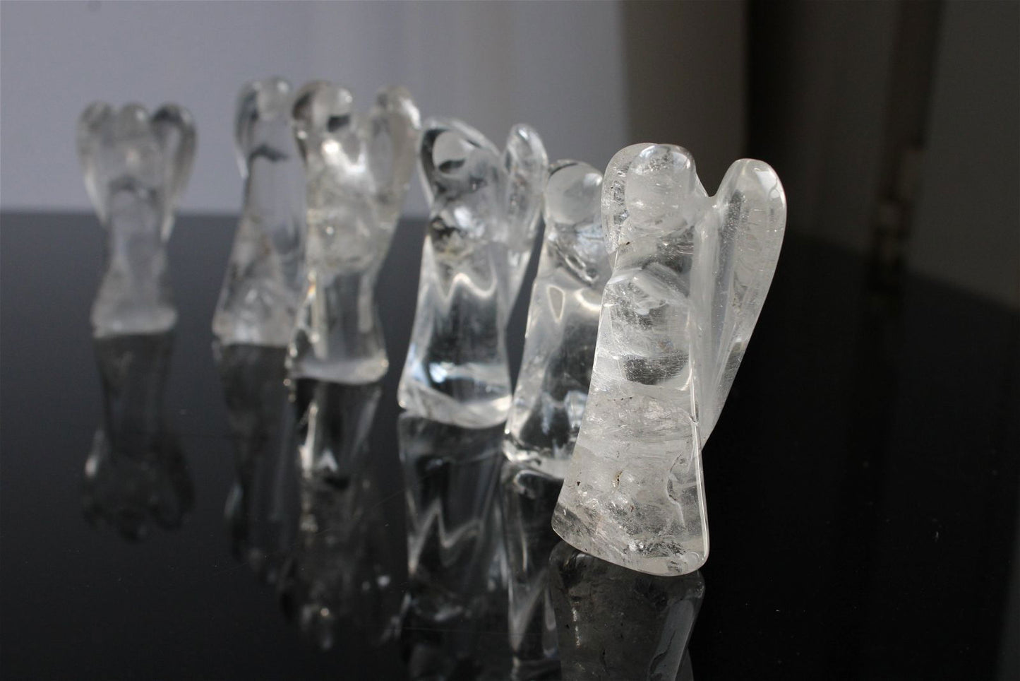 Un ange en cristal de roche 5 - 6 cm - Aurore Lune