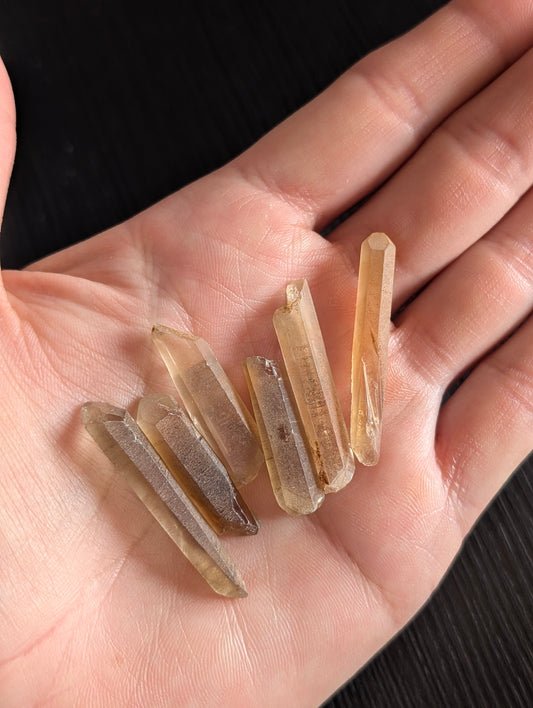 Pointes de citrine véritables