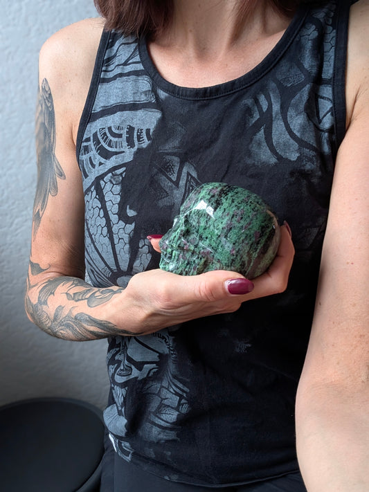 Statue rubis zoisite