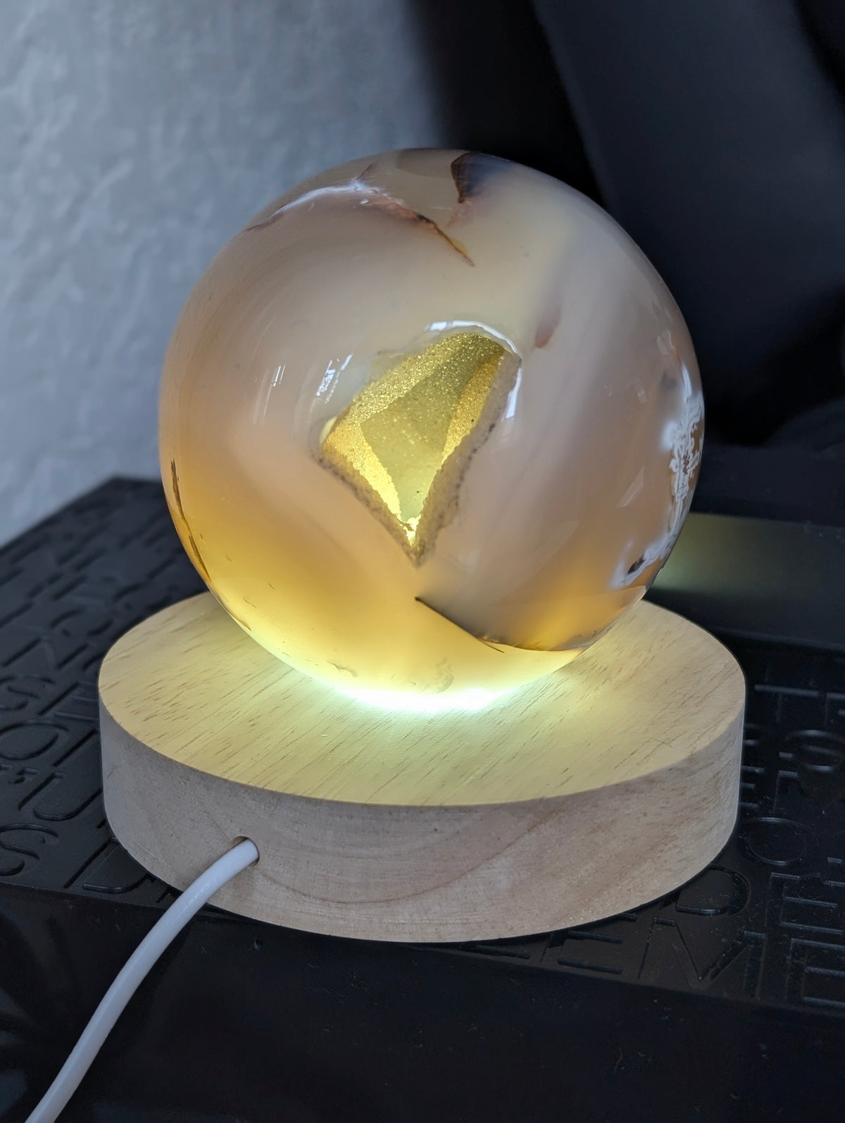 Sphère agate orque 8 cm