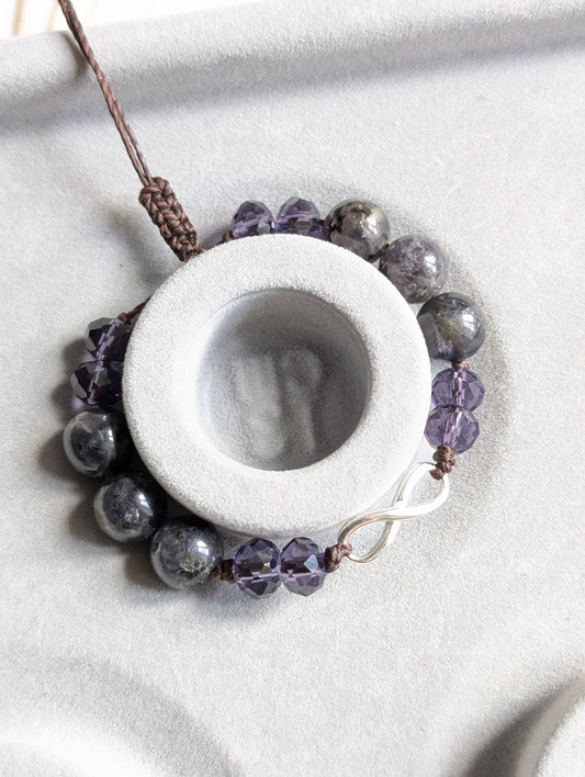 Bracelet enfant 13 cm cordierite / iolite
