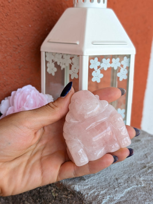 Bouddha quartz rose