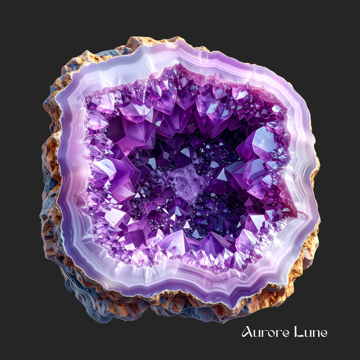 Les Géodes minérales - Aurore Lune 