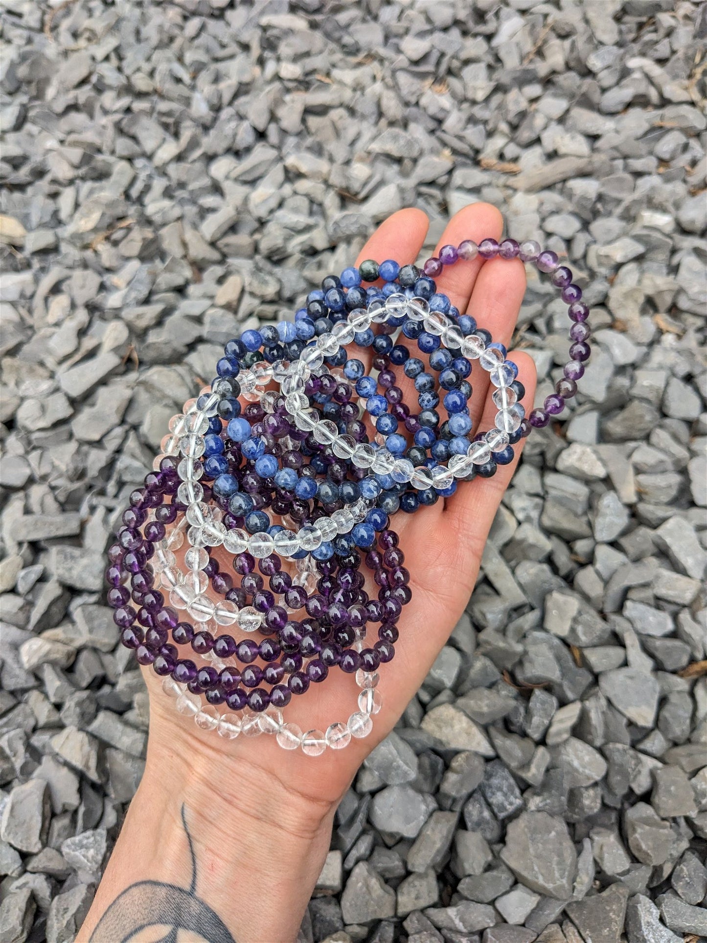 1 Bracelet améthyste poignet fin - Aurore Lune 