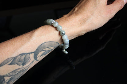 1 Bracelet élastiqué en labradorite - Aurore Lune 