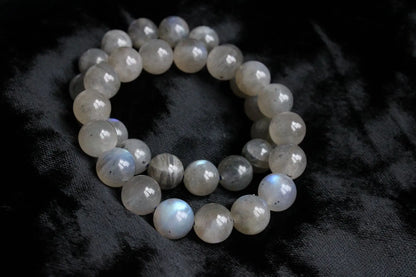 1 Bracelet élastiqué en labradorite 9 mm - Aurore Lune 