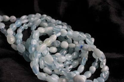 1 Bracelet en aigue marine 16 cm - Aurore Lune 