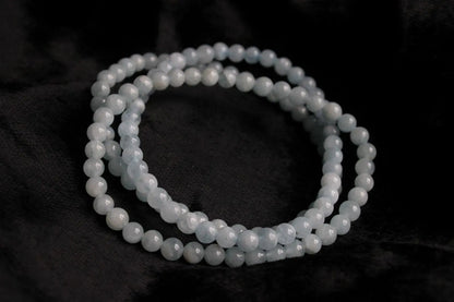 1 Bracelet en aigue marine 4mm 16 cm - Aurore Lune 
