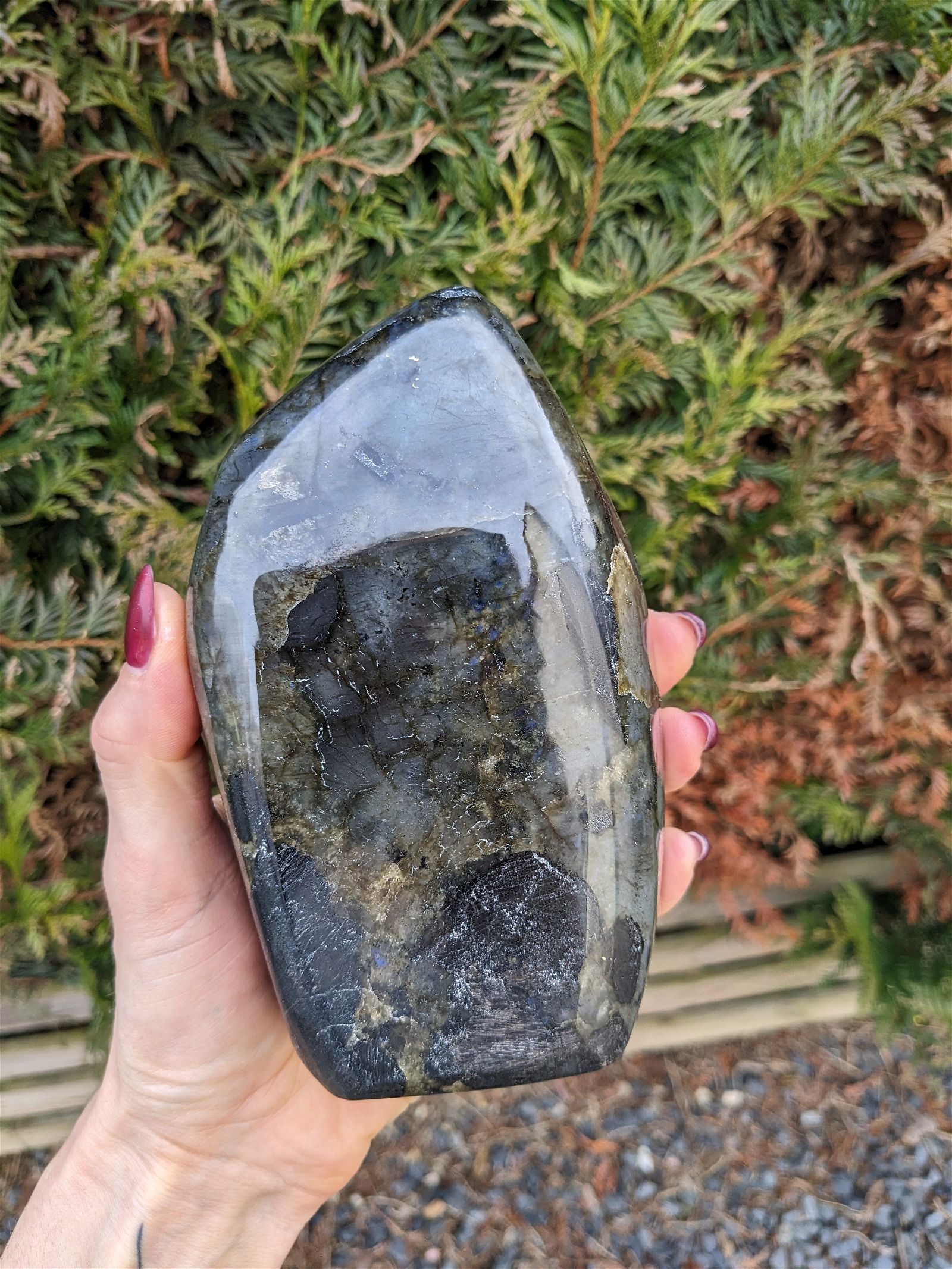 1 Labradorite bleue à poser 1.5 kg EXCEPTIONNELLE - Aurore Lune 