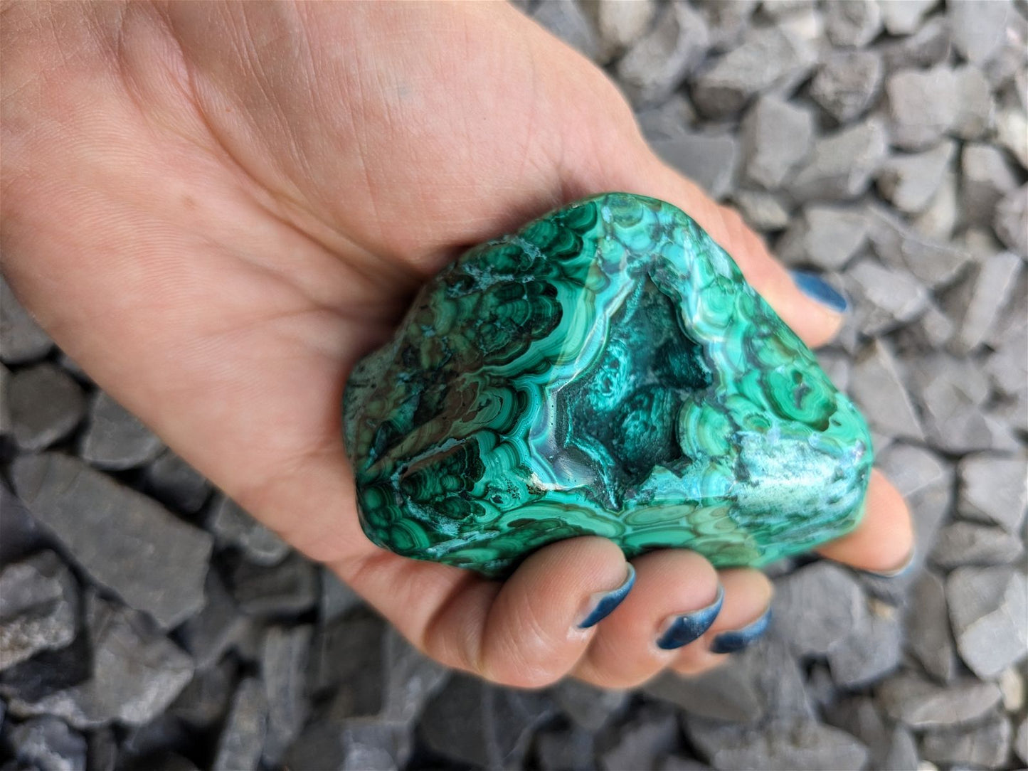 1 Malachite chrysocolle à poser - Aurore Lune 