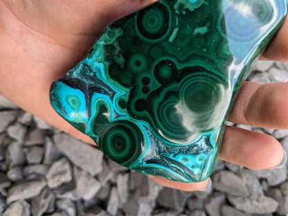 1 Malachite chrysocolle à poser - Aurore Lune 