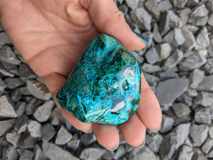 1 Malachite chrysocolle à poser - Aurore Lune 