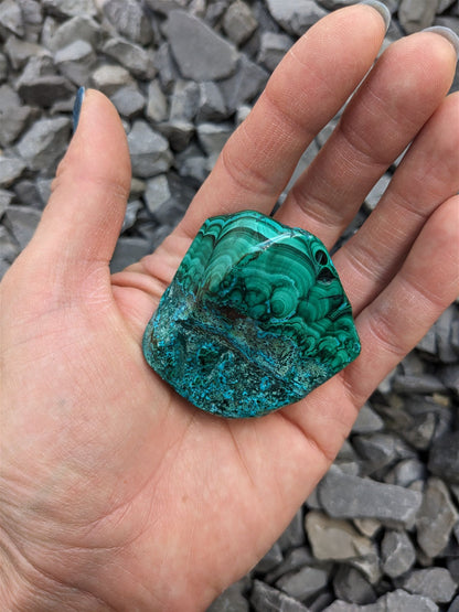 1 Malachite chrysocolle à poser - Aurore Lune 