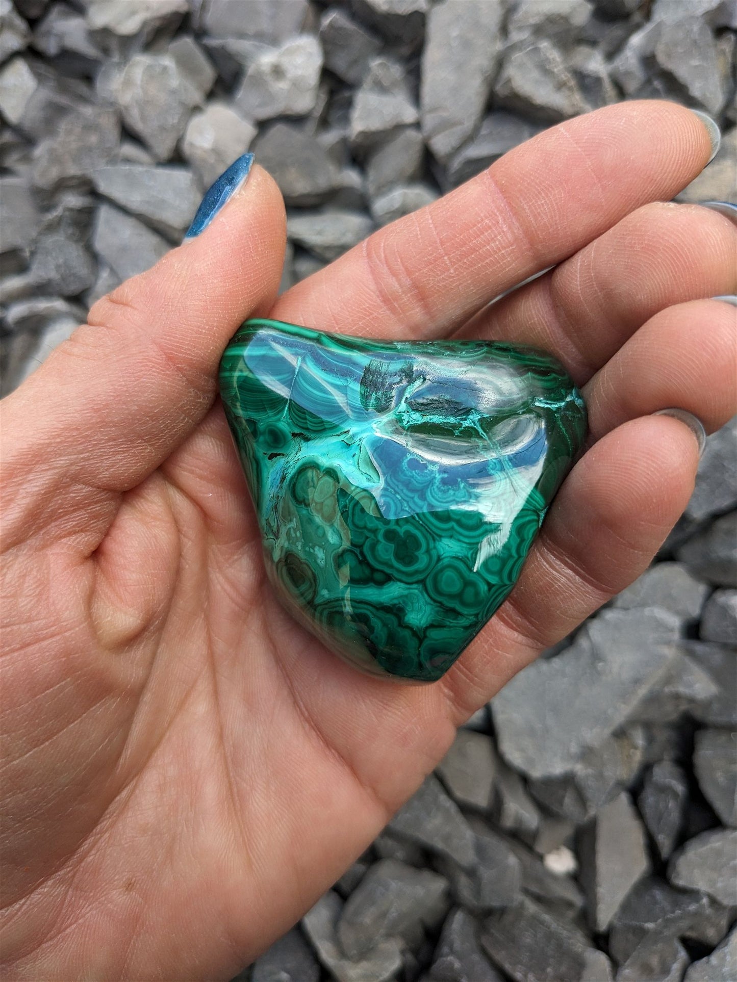 1 Malachite chrysocolle à poser - Aurore Lune 