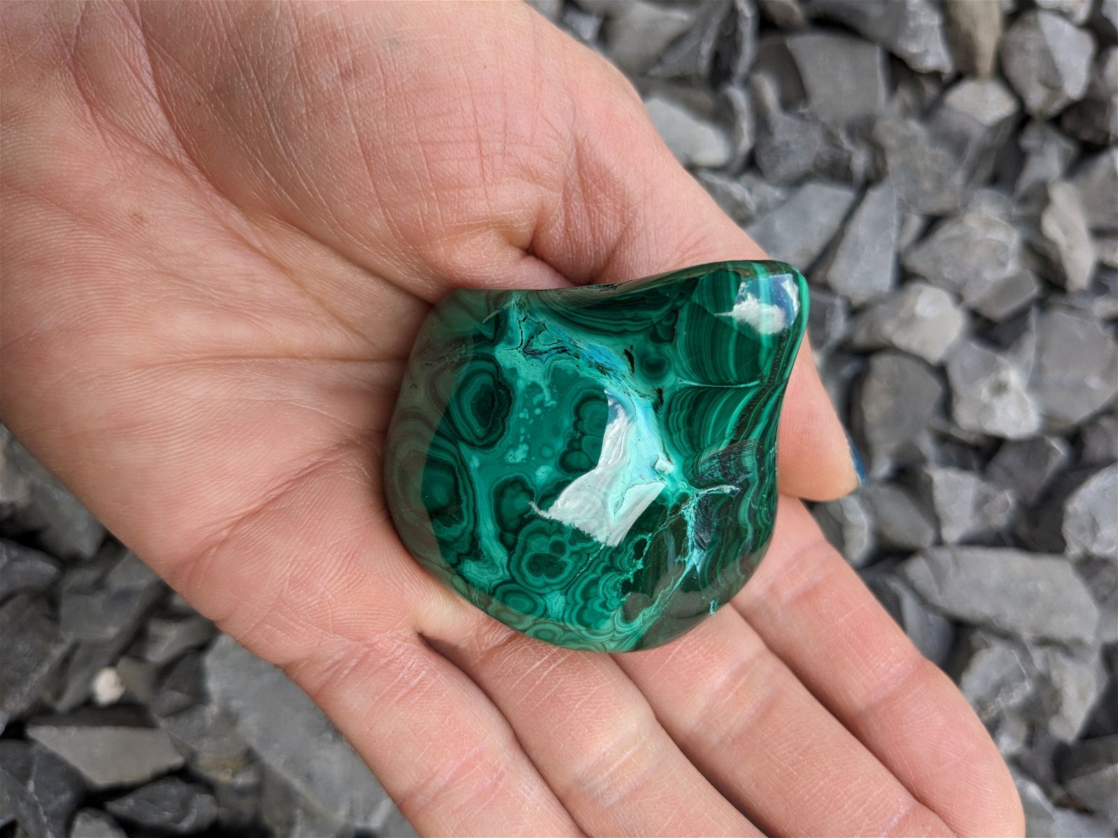 1 Malachite chrysocolle à poser - Aurore Lune 