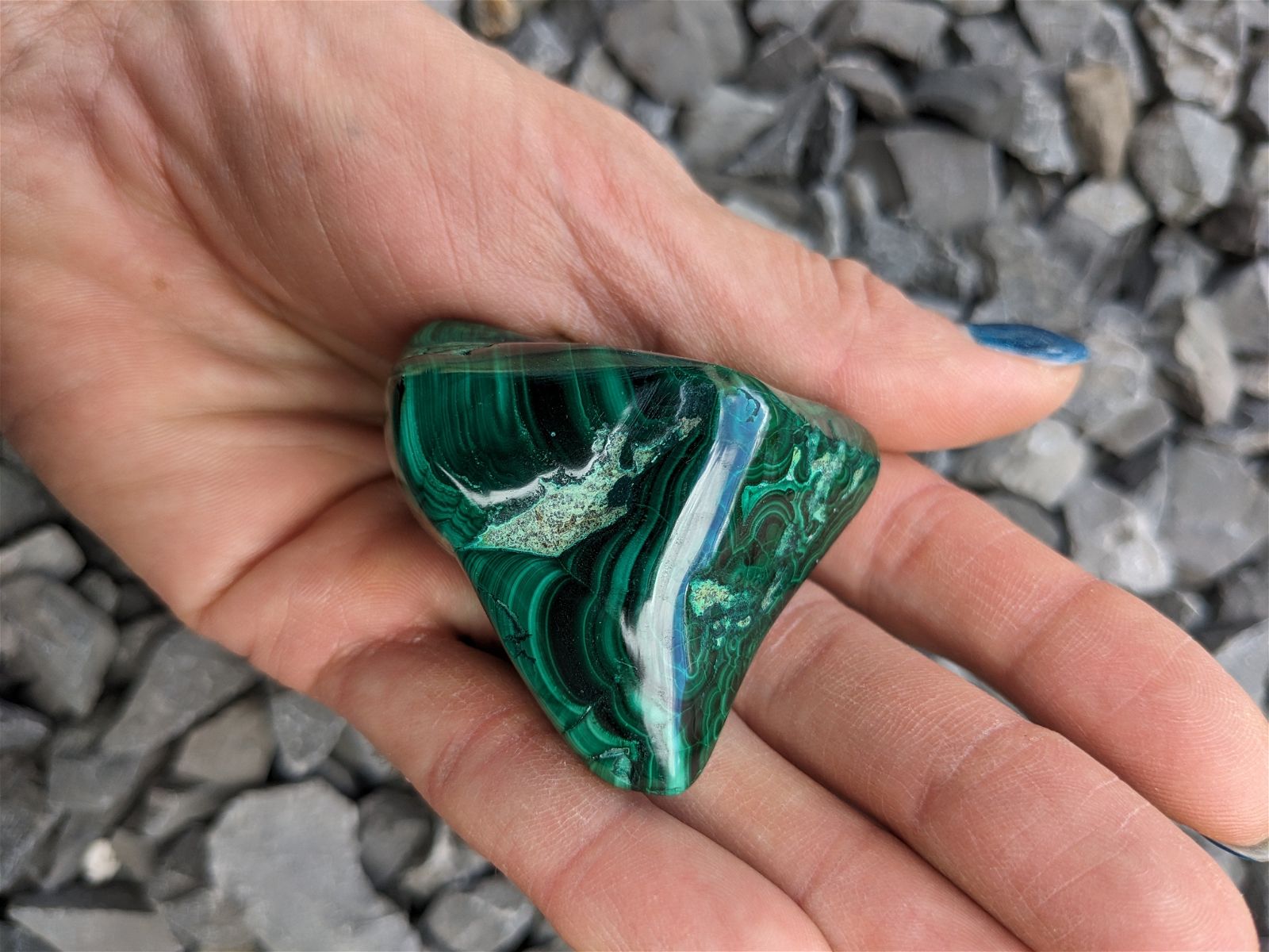 1 Malachite chrysocolle à poser - Aurore Lune 