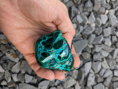 1 Malachite chrysocolle à poser - Aurore Lune 