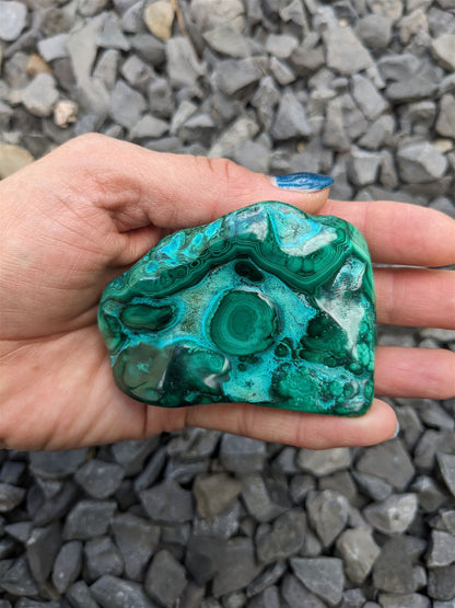 1 Malachite chrysocolle à poser - Aurore Lune 