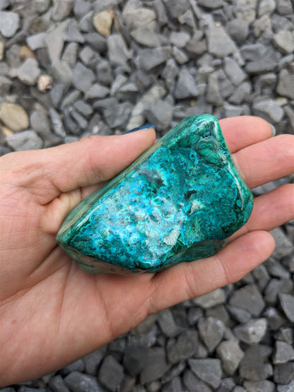 1 Malachite chrysocolle à poser - Aurore Lune 