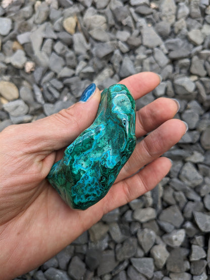 1 Malachite chrysocolle à poser - Aurore Lune 
