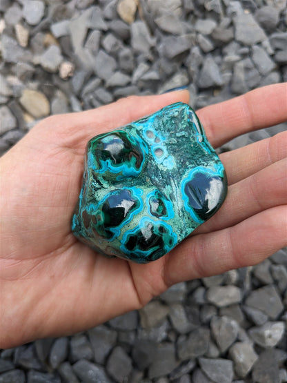 1 Malachite chrysocolle à poser - Aurore Lune 